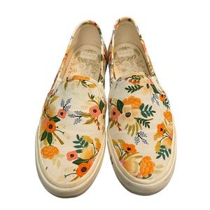 Keds x Rifle Paper Co Floral Slide Sneakers Size 9